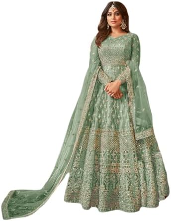 Generic Henith Collection Indian Pakistani Party Wear Wedding Wear Designer Anarkali Suit Anarkali Gown for Women