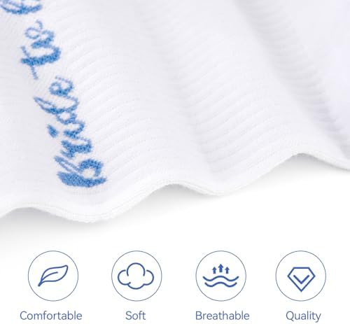 Etercycle Bride To Be Socks, Something Blue Gift Womens Sock, Soft Cotton Bride Socks Bridal Shower Decorations Wedding Engagement Bridesmaid Gifts Bachelorette Party Accessories Honeymoon Essentials