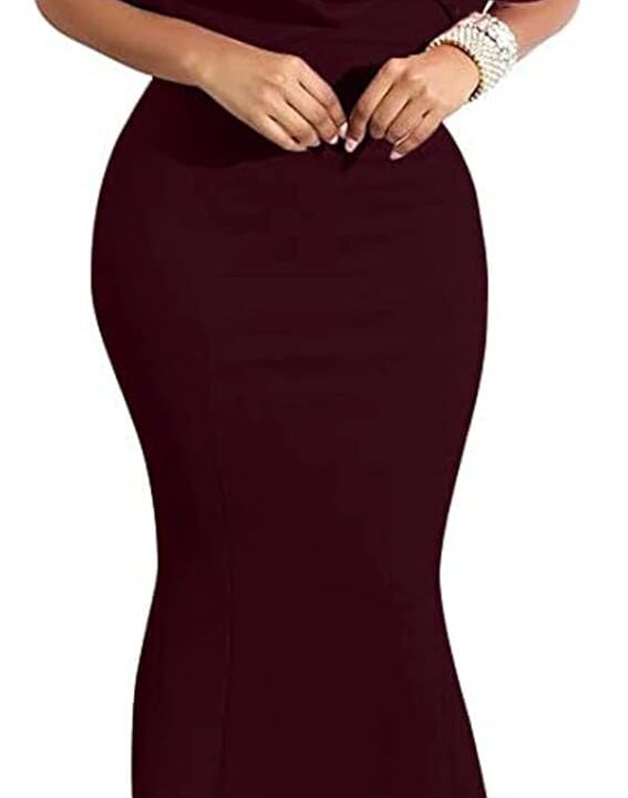 Formal Dresses for Women Cocktail Sexy Off Shoulder Floor Length Long Evening Party Dress with Zipper