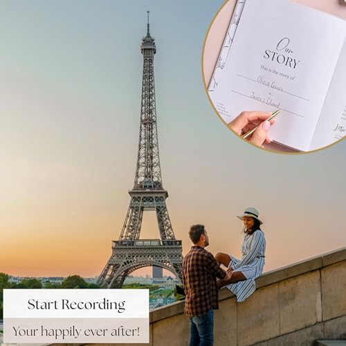 Couples Anniversary Journal 1st to 75th Year Scrapbook & Keepsake Album | Paper Gift for Husband or Wife | Relationship Memory Book (Grey)