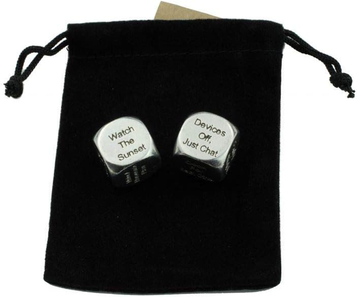 TIN Date Night Dice 10th Anniversary 100% Pure Tin – Create a Unique 10th Anniversary Date Night