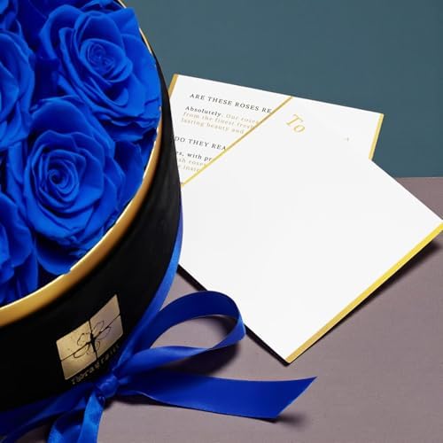 Preserved Real Roses Gift Box for Women by Floragram Eternal Flowers Dome with Velvet Box Birthday, Anniversary & Graduation Gifts Flowers for Delivery Prime Regalos para Mam
