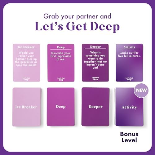 WHAT DO YOU MEME? Lets Get Deep by Relatable Valentines Day Couples Game, Intimacy Card Game with 200 Questions, Perfect for Date Nights, Girlfriend Gifts & Meaningful Couples Gifts