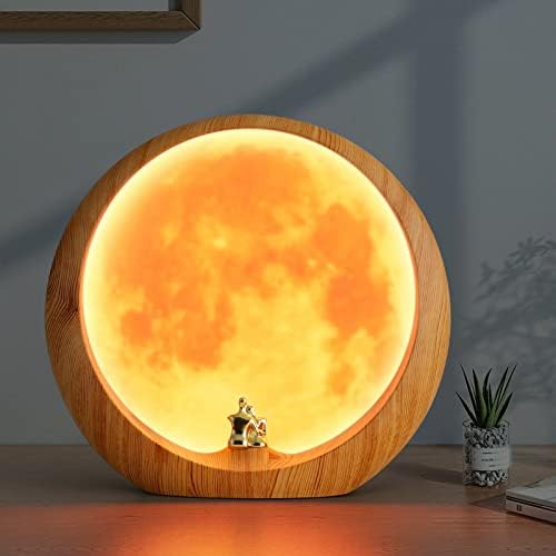 mamre Moon Lamp for Living Room, Decoration Night Light, Anniversary Valentine Gifts for Him, Mr & Mrs Signs for Wedding Table Dcor, Home Gift Xmas Gift, Newlywed Couples Under The Full Moon