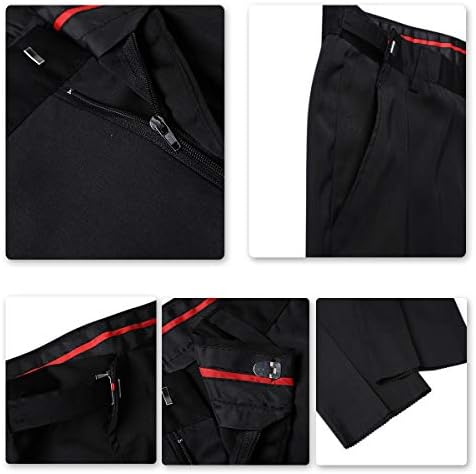 YFFUSHI Mens 3 Piece Suit Slim Fit Jacquard Tuxedo 1 Button Shawl Collar Blazer Vest & Pants for Wedding Formal Prom