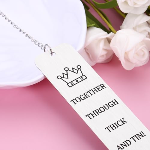 10 Year Anniversary Bookmark for Him Her 10th Anniversary Tin Gifts for Wife Husband Couple Gifts for 10th Wedding Anniversary for Book Lover Gifts Bookmark for 10th Tin Anniversary