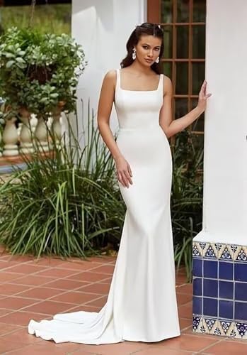 Wedding Dresses with Sleeve for Bride Lace Mermaid Bridal Gowns Backless LW398