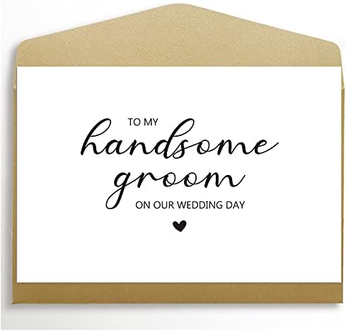 To My Husband on Our Wedding Day Card, To My Groom Card, Wedding Card to Husband