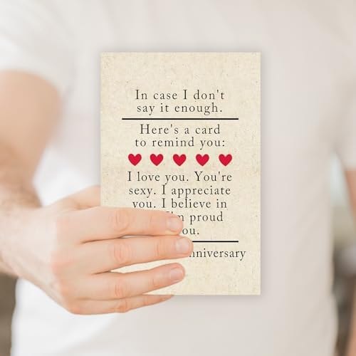 ATTLVV 7 Year Anniversary Card Gifts for Him Her,Happy 7th Anniversary Card for Woman Men Husband Wife,Copper Wedding Card