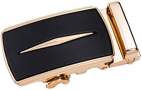 Dubulle Designer Mens Belts, Sliding Automatic Buckle Ratchet Dress Belt TOP Genuine Leather Strap Gifts