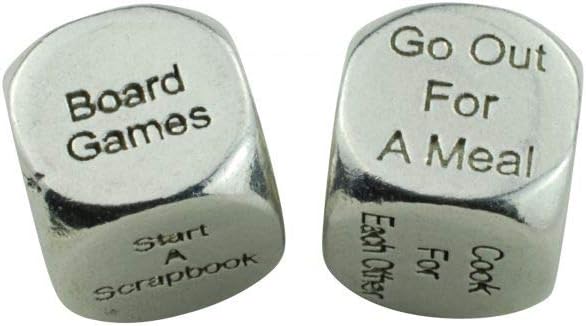 TIN Date Night Dice 10th Anniversary 100% Pure Tin – Create a Unique 10th Anniversary Date Night