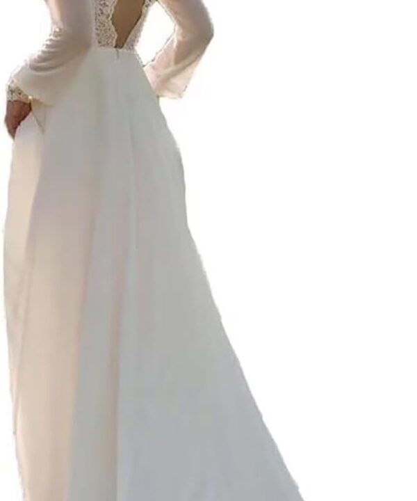 Mermaid Wedding Dresses for Bride Lace Appliques Bride Dress with Sleeve LW399