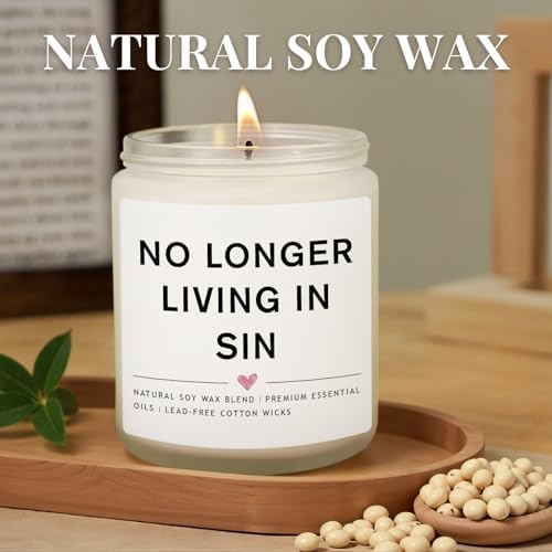 Wedding Gifts for Newlyweds Valentines Gift, Engagement Gifts for Couples Newly Engaged, Funny Gay Friend Couples Present, Bride and Groom Gift, Bride to be Candle