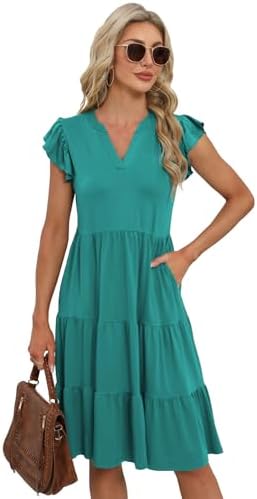Summer Dresses for Women 2026 Elegant Classy Casual Plus Size Spring Midi Fashion Dress S-XXL