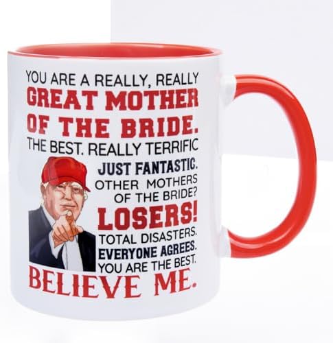Mother of The Bride Gifts, Wedding Party Gifts for Brides Mother From Daughter, Bridal Shower, Engagement Gift Idea, Mom of The Bride Ceramic Mug 11oz