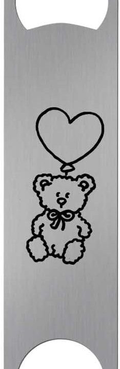 Azeeda 'Teddy with Heart Shaped Balloon' Bar Blade Bottle Opener (BR00023198)