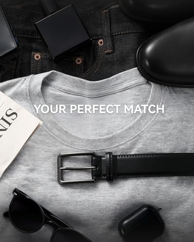 CHAOREN Mens Belt Leather – 1 3/8 Dress Belts for Men – Considerate Gift for Work Business Casual Jeans