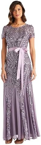 R&M Richards Womens Mother of The Bride Dresses for Wedding – Evening Gown, Lavender, 6