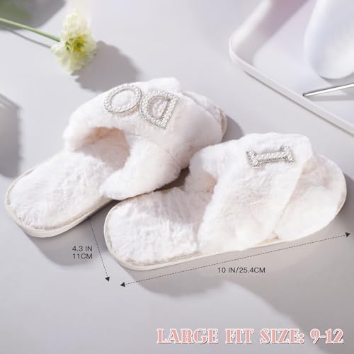 Bridal Shower Gifts7-Piece Birde Gift Set with Tumbler, Tote, Slippers, Makeup Bag & More-Gift for Bride to be Bachelorette Gifts for Her-Bridal Shower Decorations