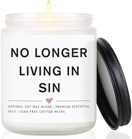 Wedding Gifts for Newlyweds Valentines Gift, Engagement Gifts for Couples Newly Engaged, Funny Gay Friend Couples Present, Bride and Groom Gift, Bride to be Candle