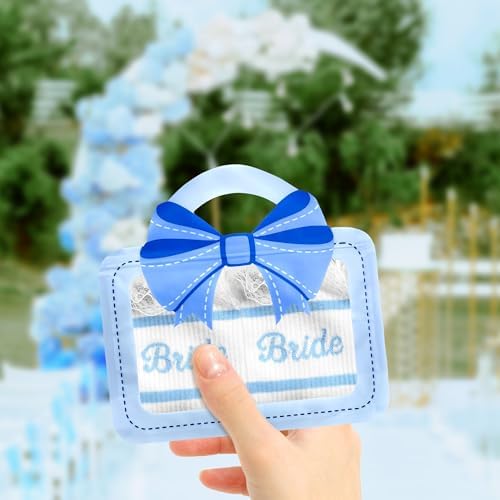 Ruffle Bride Socks White Blue Bride To Be Something Blue Gift Honeymoon Essentials Bachelorette Party Favors