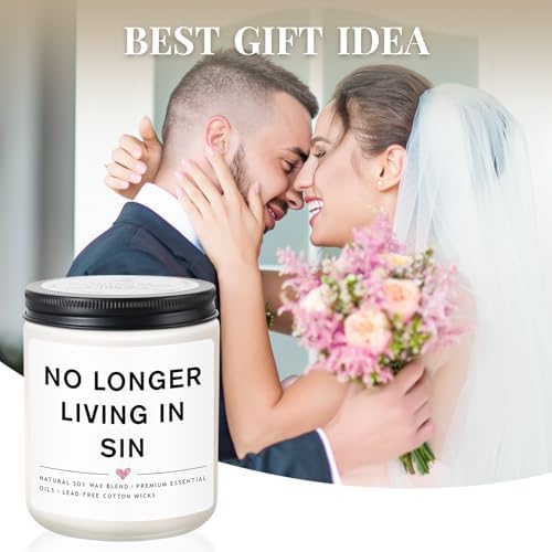 Wedding Gifts for Newlyweds Valentines Gift, Engagement Gifts for Couples Newly Engaged, Funny Gay Friend Couples Present, Bride and Groom Gift, Bride to be Candle