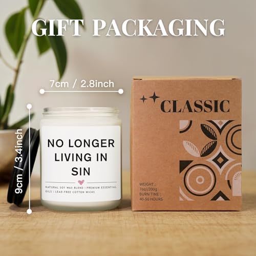 Wedding Gifts for Newlyweds Valentines Gift, Engagement Gifts for Couples Newly Engaged, Funny Gay Friend Couples Present, Bride and Groom Gift, Bride to be Candle