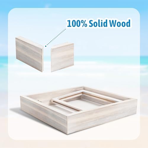 Wedding Gifts for Couples 360 Rotating Double-Sided Picture Frame with Honeymoon Sand Keepsake Jar, Holds Two 4×6 Photos, Ideal for Bridal Shower, Mr & Mrs Engagement and Newlywed Gift Set (Let the adventure begin-White)