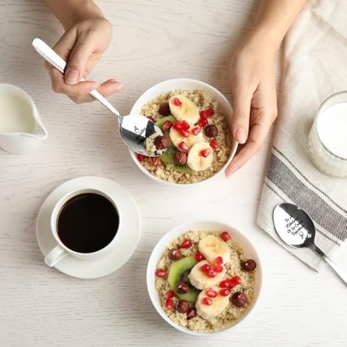 To A Lifetime of Ice Cream Together – 2 Pcs Spoon Set, His & Her Ice Cream Spoons, Perfect for Couples – Anniversary & Birthday Gifts