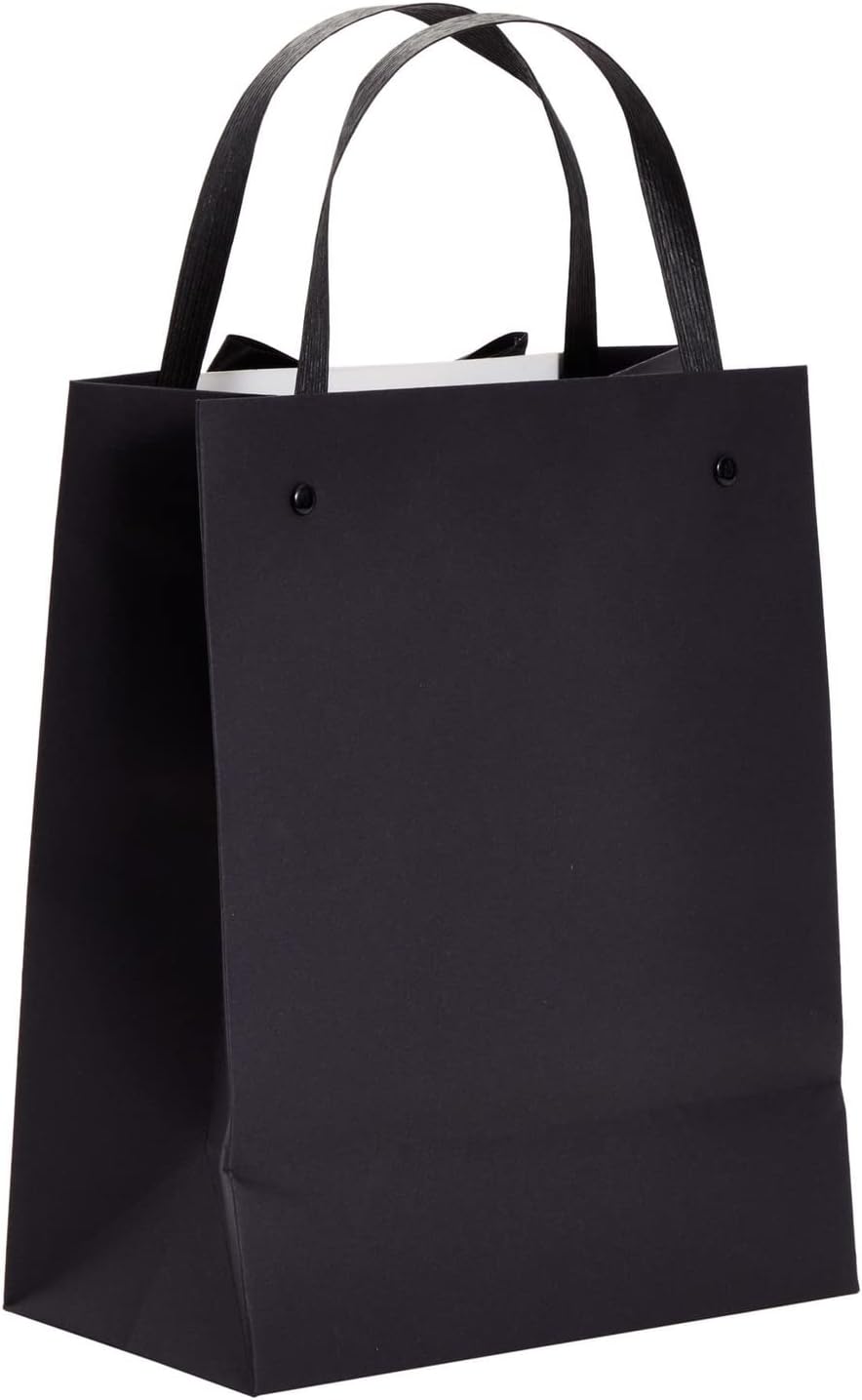 Sparkle and Bash Groomsmen Gift Bags With 3D Tuxedo Design, Satin Bow Tie & Real Buttons – Black, 6 Pack, 8 x 4.5 x 10 In – Wedding & Bachelor Party – Tuxedo Gift Bags for Men