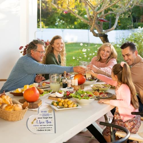 Christmas Husband Gifts, Gifts for Husband from Wife, Husband Birthday Gift, Anniversary Valentines Gifts for Him,Christmas Anniversary for Husband Boyfriend Acrylic Heart Plaque