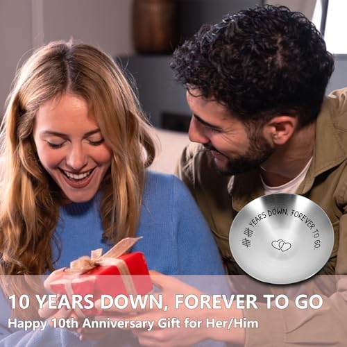 10 Year Anniversary Tin Gifts for Him Her 10 Year Anniversary Wedding Gifts for Wife Husband Couples 10th Wedding Anniversary Tin Gifts for Men Women Tin Gifts for 10th Anniversary Tenth Years Gifts