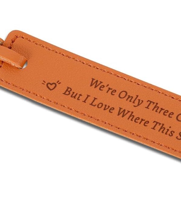 Leather Bookmark 3rd Anniversary Wedding Gifts for Him & Her