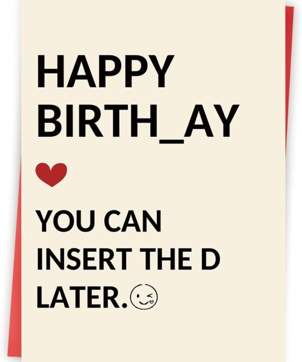 Abeletree Funny Birthday Gifts for Men Him, Humorous Bady Card for Husband Boyfriend, Adult Men Gifts for Birthday