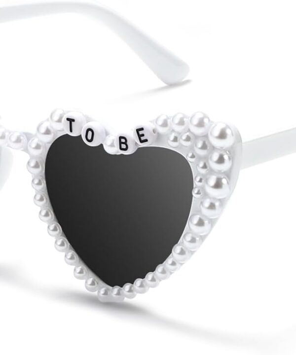 Etercycle Heart Sunglasses, Bride to Be Gifts Bachelorette Party Bride Sunglasses, Cute Glasses for Women Bachelorette Party