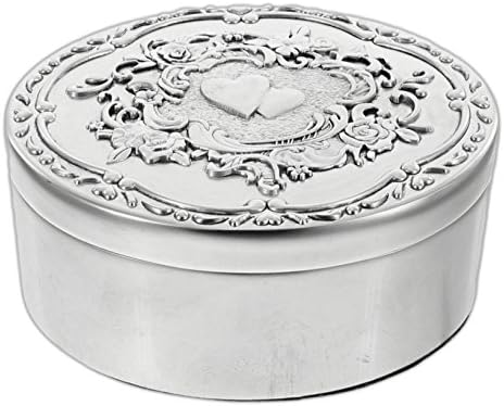 Ganz 3.5 Key to a Happy Marriage Box Silver Tone Zinc