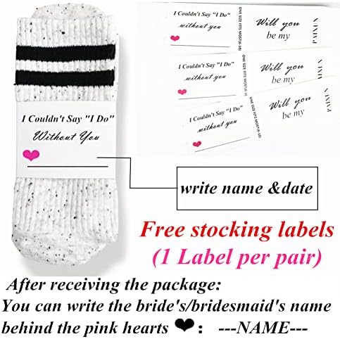 PAIXUN Bridesmaid Gifts For Women Wedding Gifts Proposal Set Bachelorette Party Favors Decorations Bride Socks