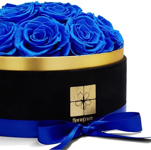 Preserved Real Roses Gift Box for Women by Floragram Eternal Flowers Dome with Velvet Box Birthday, Anniversary & Graduation Gifts Flowers for Delivery Prime Regalos para Mam