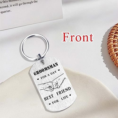 Alotozo Wedding Day Keychain – Bridal Shower Gifts for Bride Groom Groomsmen Bridesmaid Maid of Honor Father