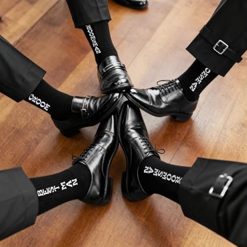 10 Pcs Groomsmen Gifts Funny Socks for Wedding Gifts Best Man from Groom