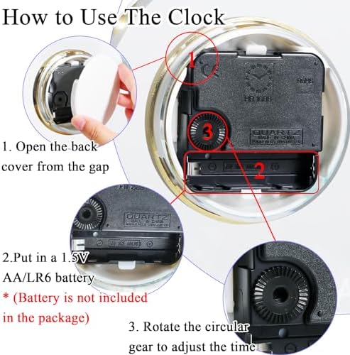 YWHL 20th Anniversary Quartz Clock Gifts for Him and Her, 20 Years Wedding Anniversary Keepsake Gifts for Couple, Happy 20th Wedding Home Party Decoration (Battery not Included)