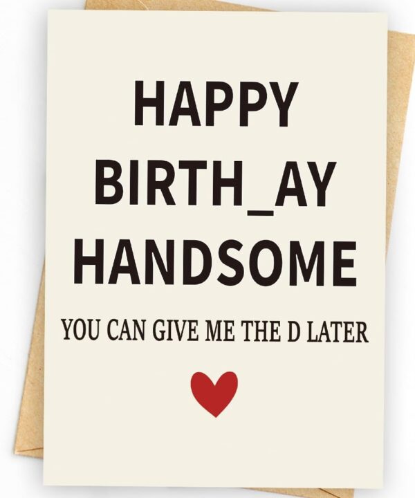 WowBefun Gifts for Him | Funny Birthday Card & Gifts for Men Husband Boyfriend Him, Happy Bday Card