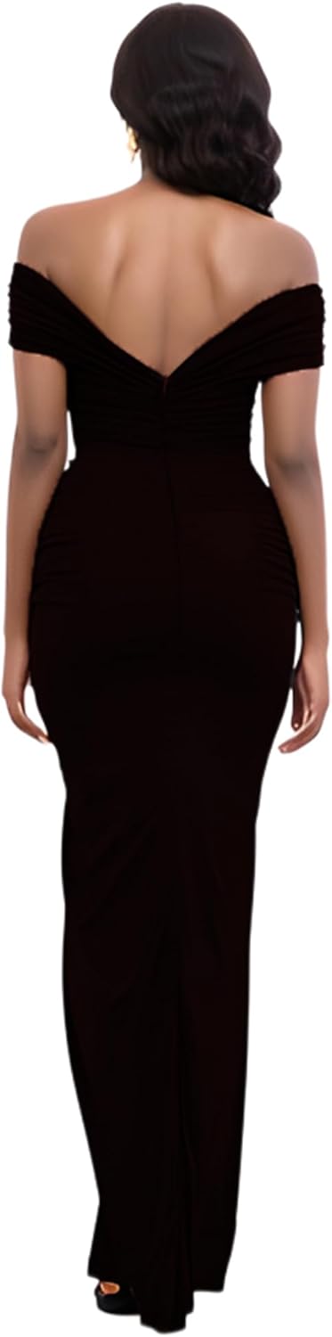 LightlyKiss Womens Bodycon Wedding Guest Dress Formal Cocktail Party Evening Gown