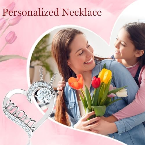 Preserved Red Rose with Necklace Romantic Gift for Mom, Grandma, Friends – Birthday, Anniversary Keepsake