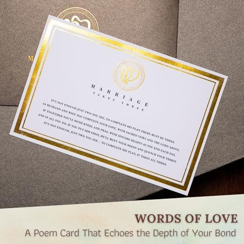 DCAPILLA Wedding Anniversary Couples Gift – Two Hearts and Cross Iron Sculpture, Heart Decoration Gift for Her and Him, 1st to 50th or 60th Anniversary, Includes Present Box and Poem Card