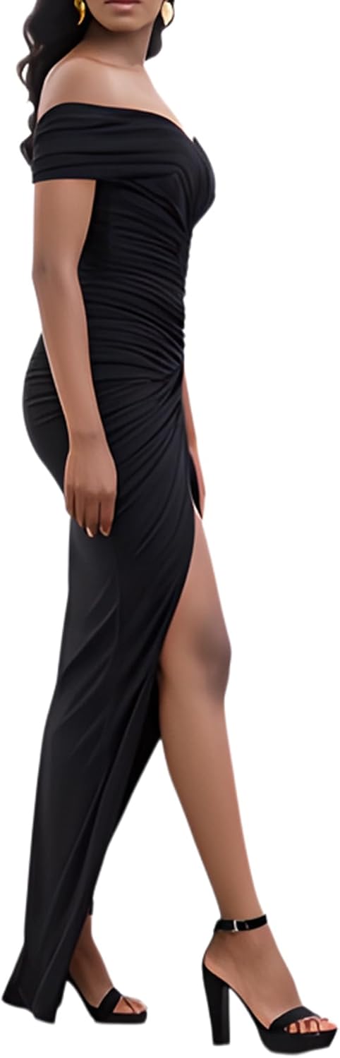 LightlyKiss Womens Bodycon Wedding Guest Dress Formal Cocktail Party Evening Gown