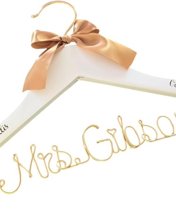 Personalized Bridesmaid Gift, Bridal Hanger, Bridal Shower Gift, Bachelorette Party, Custom Wedding Hanger Bride Gift, Gift for Bride