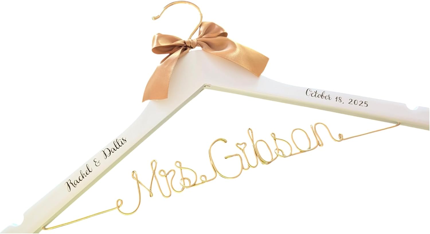 Personalized Bridesmaid Gift, Bridal Hanger, Bridal Shower Gift, Bachelorette Party, Custom Wedding Hanger Bride Gift, Gift for Bride