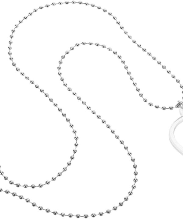 MUELODSIC Transparent Heart-shaped Guitar Pick Necklace with Holder Pendant for Bass Ukulele Players Guitar Plectrum Storage Display Box Stylish Long Necklace for Music Lovers and Guitarists