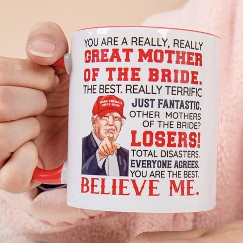Mother of The Bride Gifts, Wedding Party Gifts for Brides Mother From Daughter, Bridal Shower, Engagement Gift Idea, Mom of The Bride Ceramic Mug 11oz